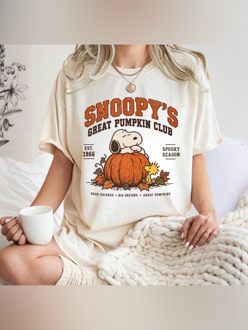 Spooky Season Pumpkin Club T-Shirt, Vintage Dog Fall Halloween Graphic Tee